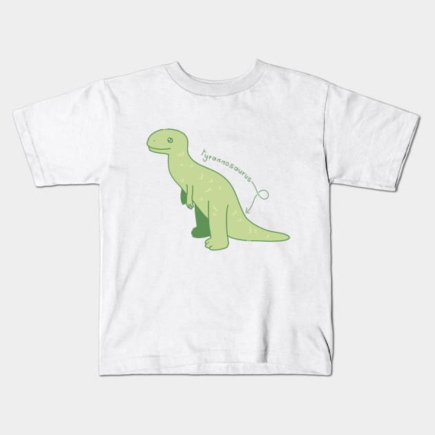 tyrannosaurus Kids T-Shirt by Trijucre